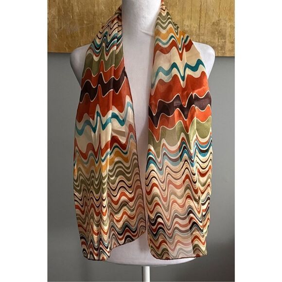 Multi-Color Sheer Scarf - Picture 4 of 10